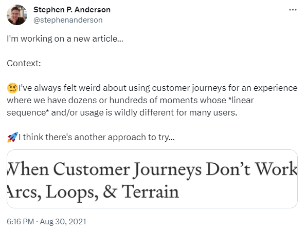 Loops, arcs, terrain, and domain - 4 elements of service design